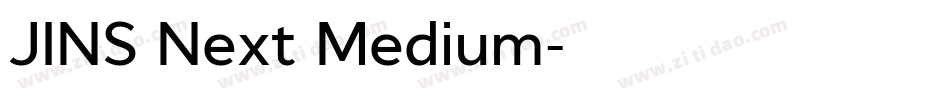 JINS Next Medium字体转换